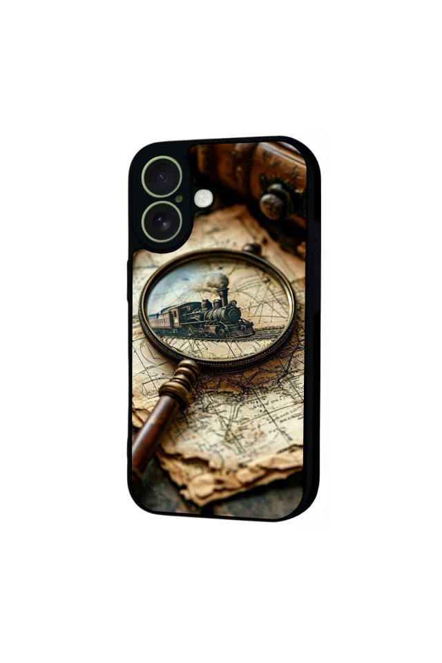 iPhone 17 Uyumlu Pusula Tasarımlı Glossy Premium Kılıf