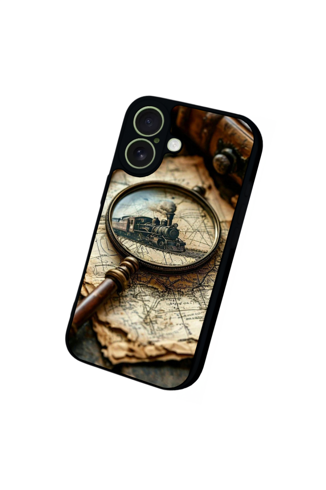 iPhone 17 Uyumlu Pusula Tasarımlı Glossy Premium Kılıf