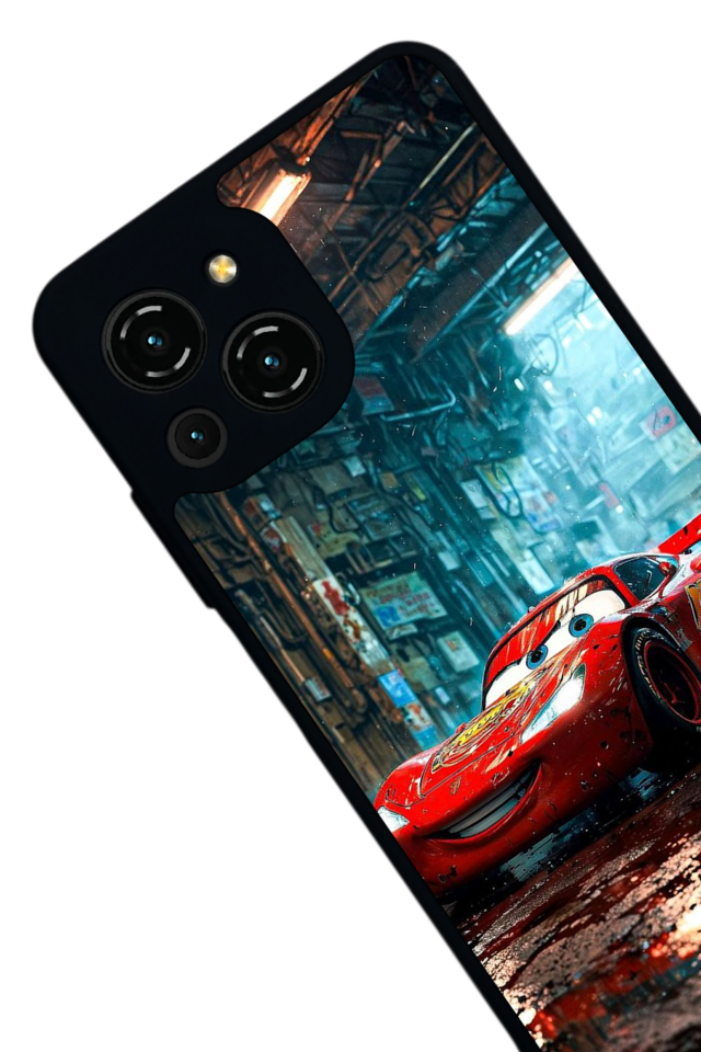 Reeder S23 Pro Max Uyumlu Simsek McQueen Tasarımlı Glossy Premium Kılıf