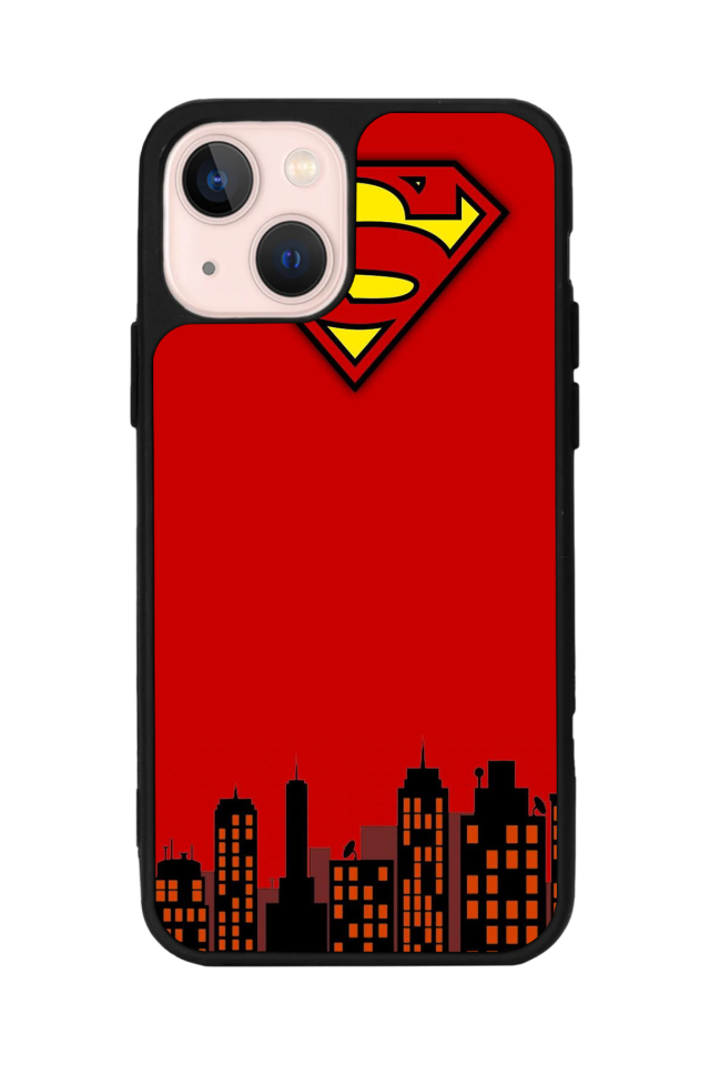iPhone 13 Mini Uyumlu Superman Tasarımlı Glossy Premium Kılıf
