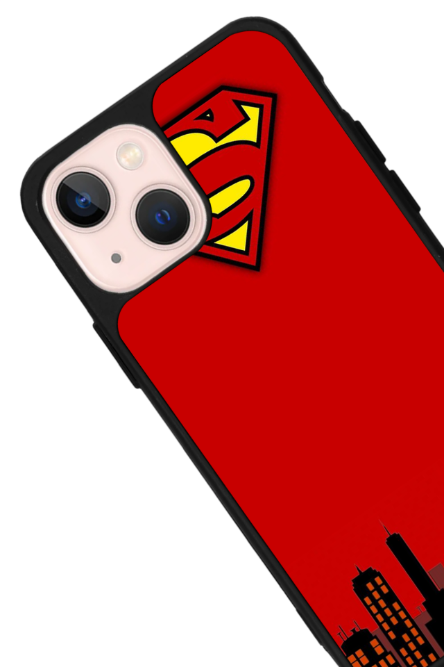 iPhone 13 Mini Uyumlu Superman Tasarımlı Glossy Premium Kılıf