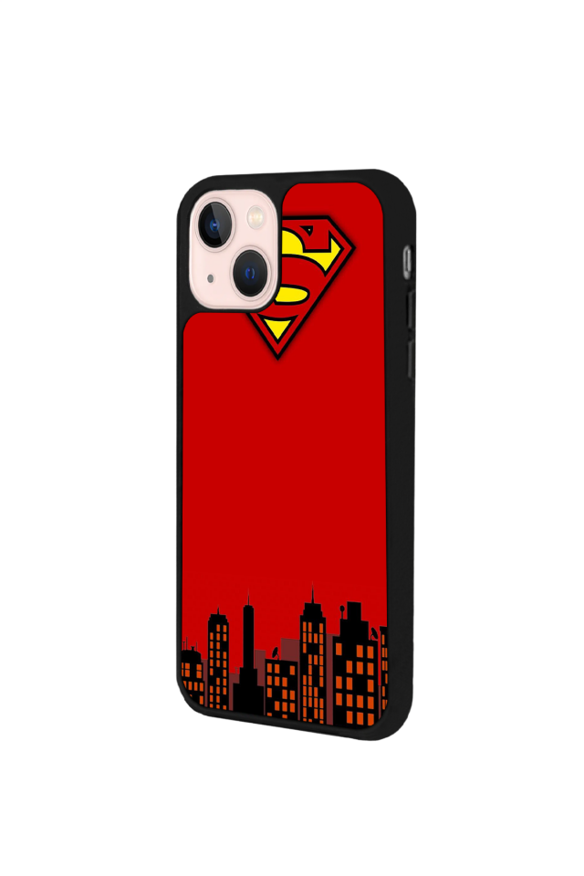 iPhone 13 Mini Uyumlu Superman Tasarımlı Glossy Premium Kılıf
