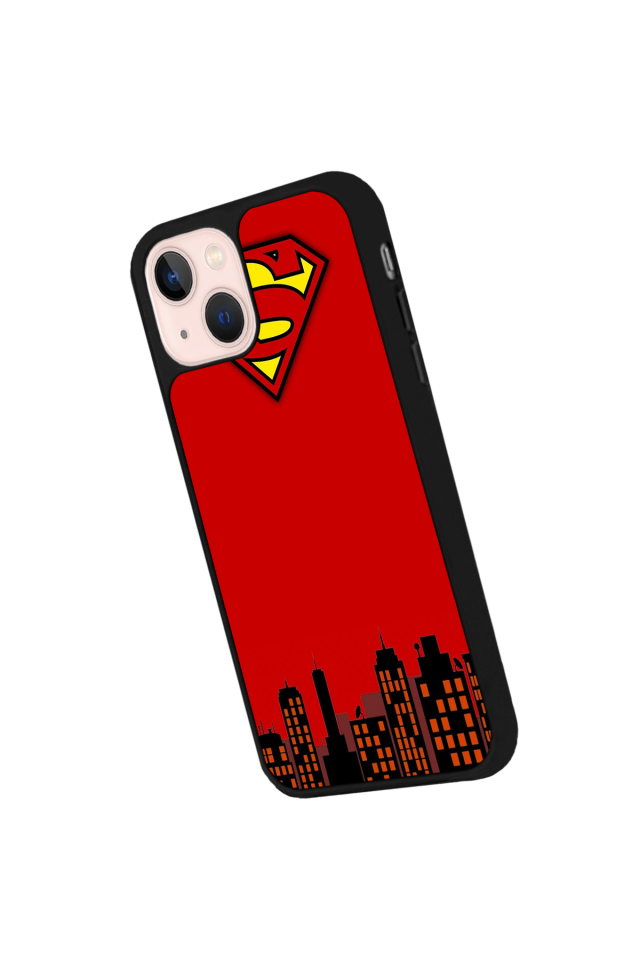 iPhone 13 Mini Uyumlu Superman Tasarımlı Glossy Premium Kılıf