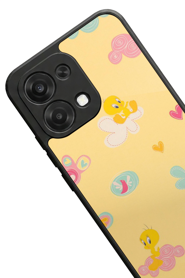 Oppo A6 Pro Uyumlu Tweety Tasarımlı Glossy Premium Kılıf