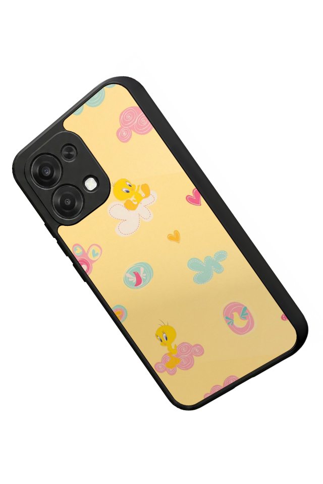 Oppo A6 Pro Uyumlu Tweety Tasarımlı Glossy Premium Kılıf