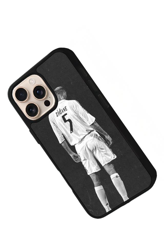 iPhone 16 Pro Max Uyumlu Zidane Tasarımlı Glossy Premium Kılıf