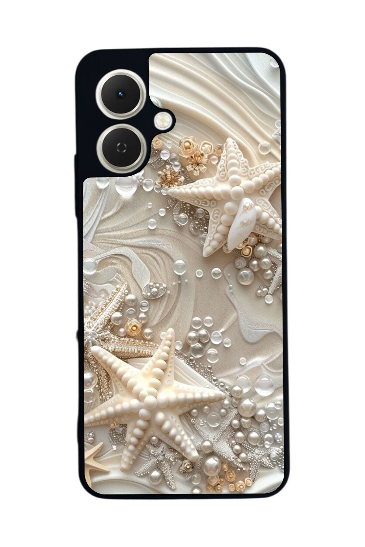 Tecno Spark GO 2 Uyumlu İnci Tasarımlı Glossy Premium Kılıf