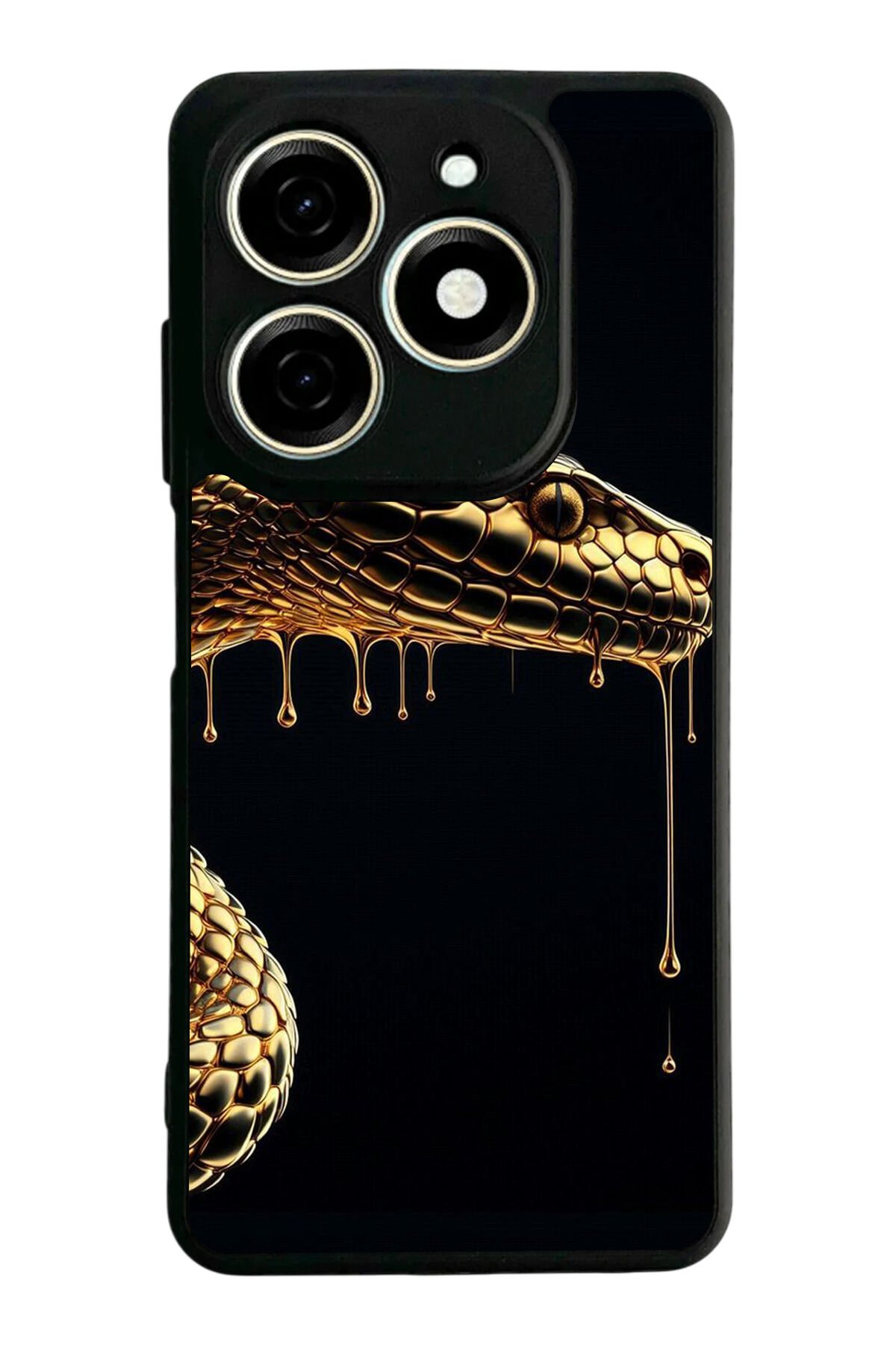 Tecno Spark 20/20C Uyumlu Yılan Tasarımlı Glossy Premium Kılıf