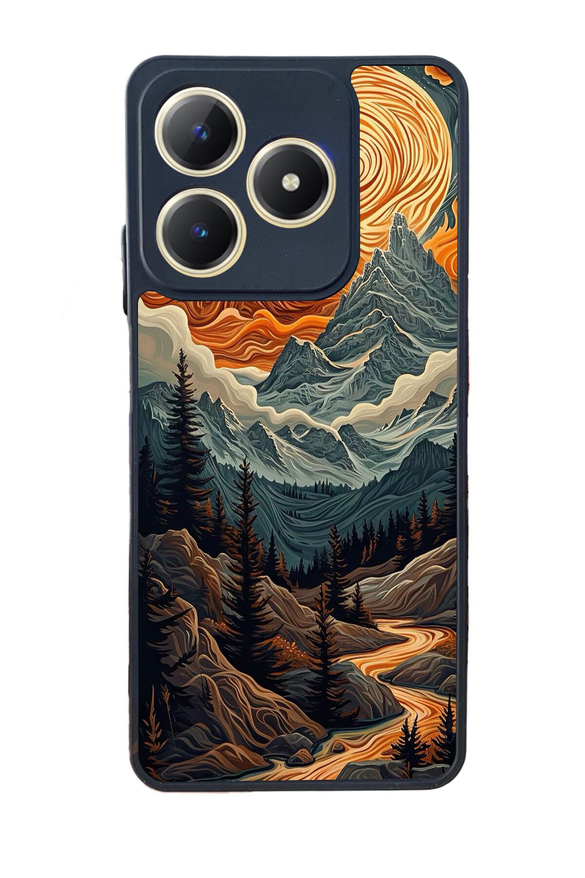 Realme C63 Mat Uyumlu Siyah Kılıf – Yumuşak Silikon, Koruyucu, Şok Emici Kapak