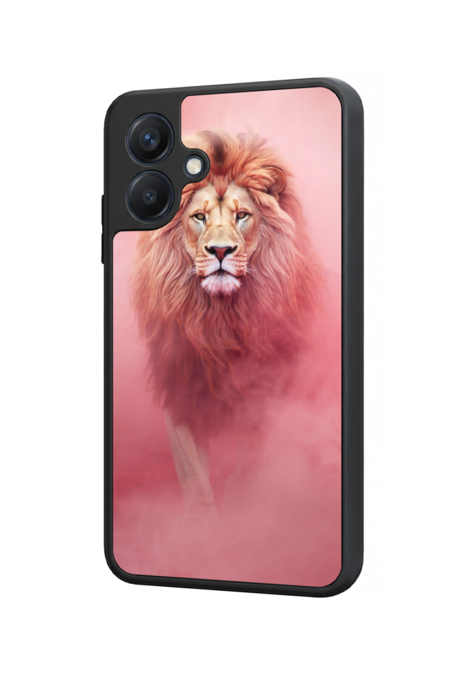 Samsung Galaxy A07 Uyumlu Aslan Tasarımlı Glossy Premium Kılıf