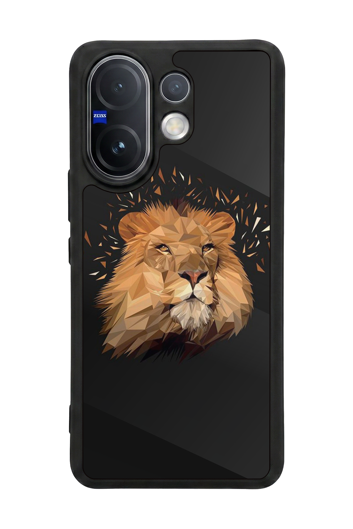 Vivo V60 Uyumlu Aslan Tasarımlı Glossy Premium Kılıf