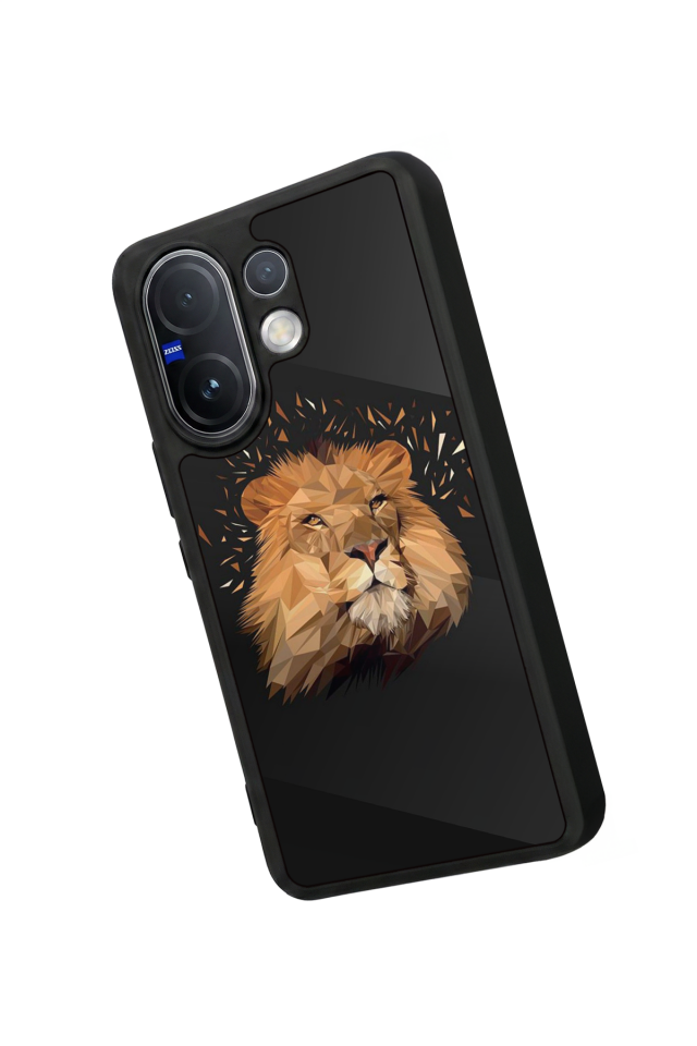 Vivo V60 Uyumlu Aslan Tasarımlı Glossy Premium Kılıf