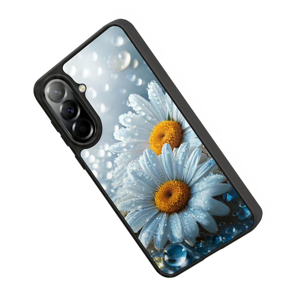 Samsung Galaxy A37 Uyumlu Cicek Tasarımlı Glossy Premium Kılıf