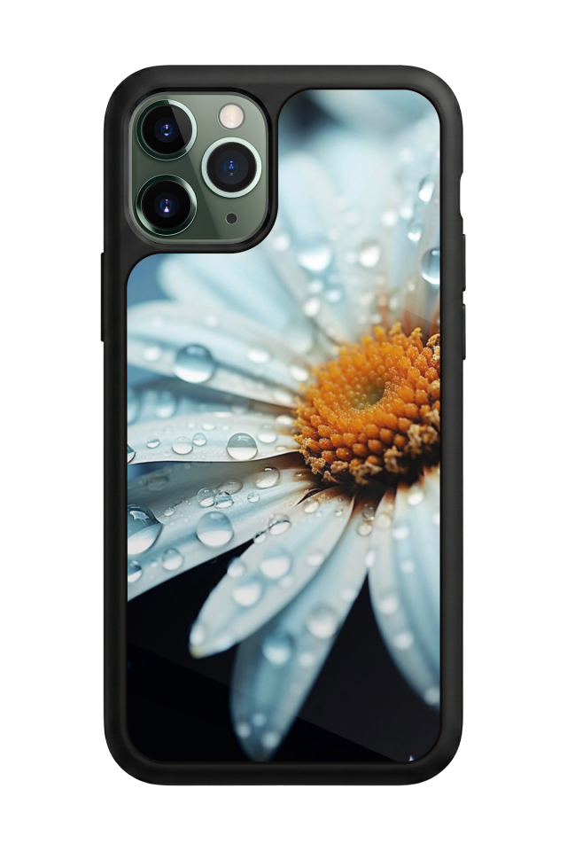 iPhone 11 Pro Max Uyumlu Cicek Tasarımlı Glossy Premium Kılıf