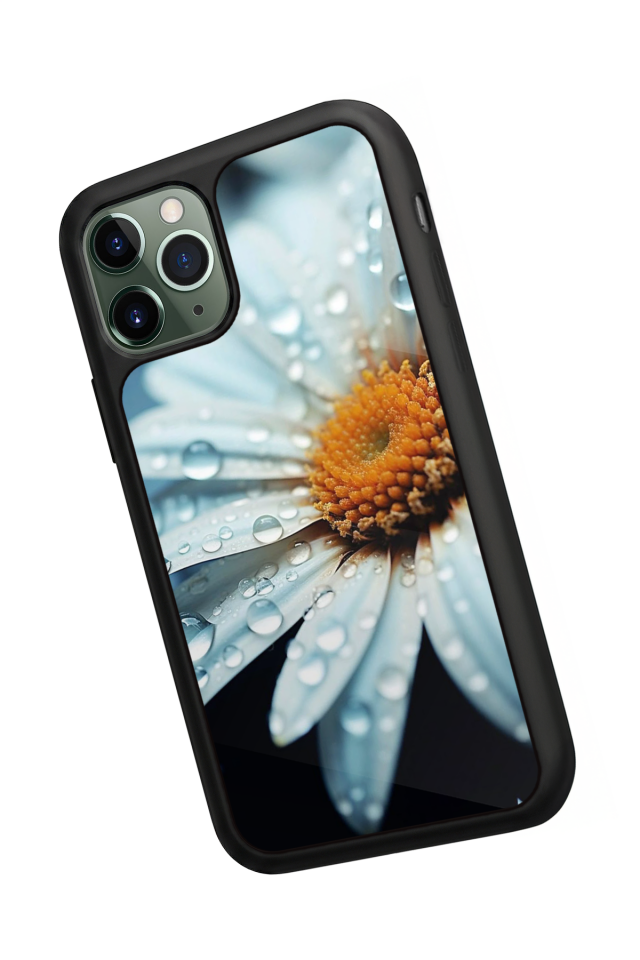 iPhone 11 Pro Max Uyumlu Cicek Tasarımlı Glossy Premium Kılıf