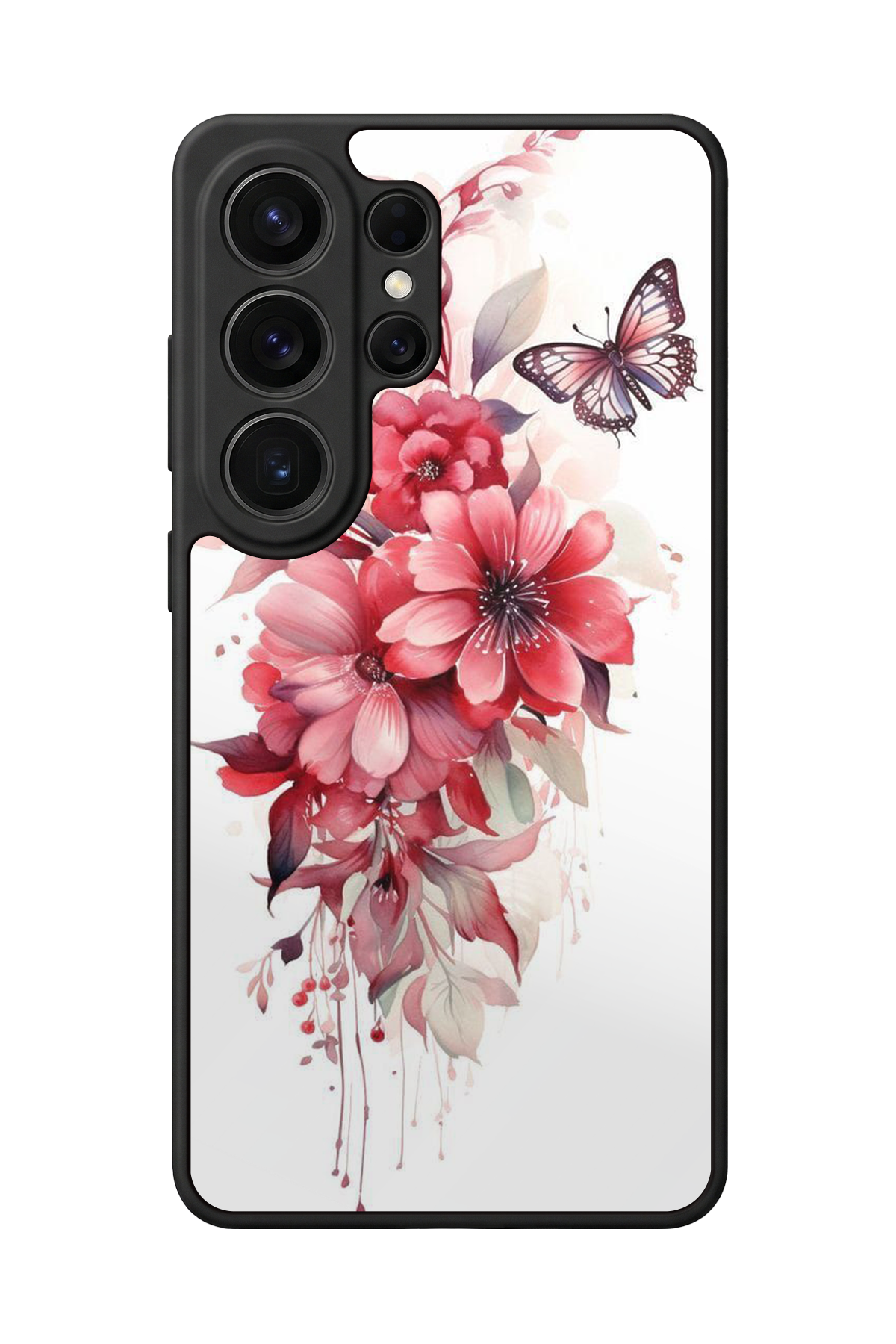 Samsung Galaxy S26 Ultra Uyumlu Floral Tasarımlı Glossy Premium Kılıf