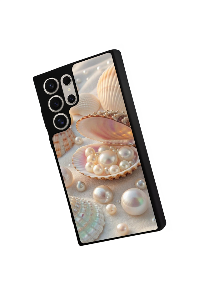 Samsung Galaxy S23 Ultra Uyumlu  İnci Tasarımlı Glossy Premium Kılıf