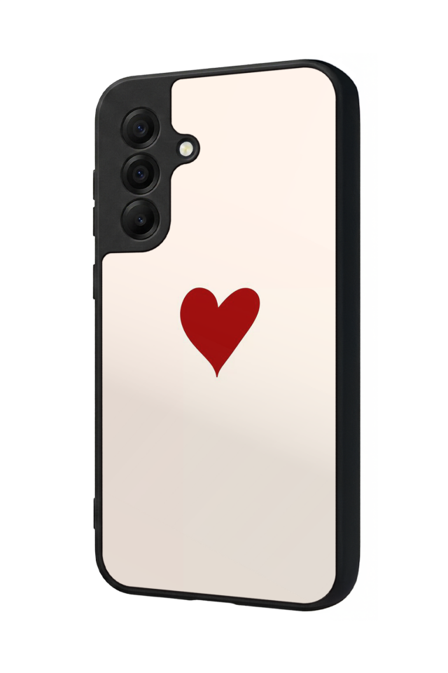 Samsung Galaxy A17 Uyumlu Kalp Love Tasarımlı Glossy Premium Kılıf