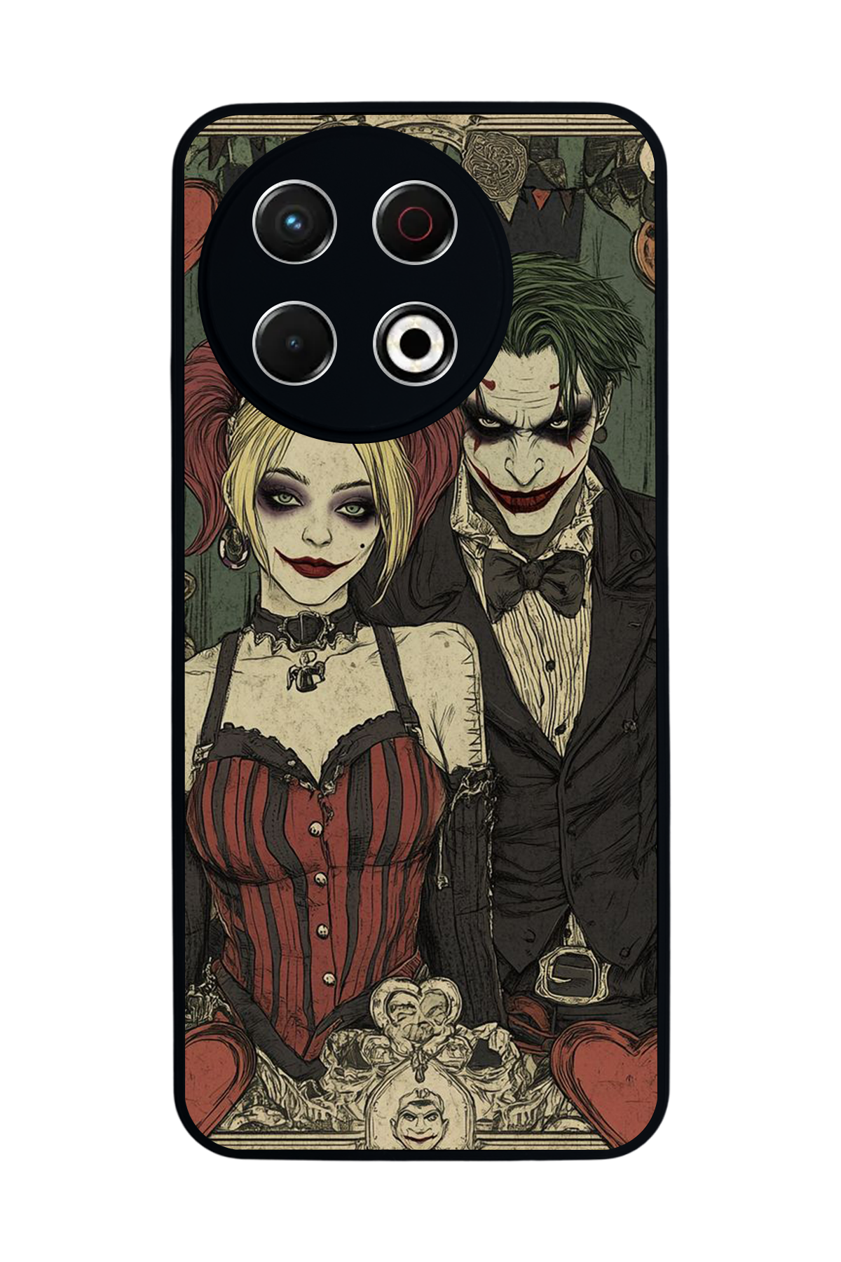 Tecno Spark 30 Pro Uyumlu Kalp Love Tasarımlı Glossy Premium Kılıf