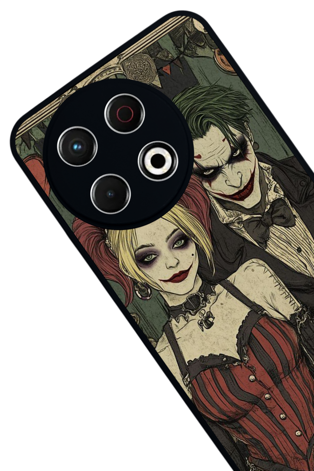 Tecno Spark 30 Pro Uyumlu Kalp Love Tasarımlı Glossy Premium Kılıf