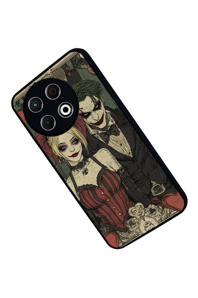 Tecno Spark 30 Pro Uyumlu Kalp Love Tasarımlı Glossy Premium Kılıf