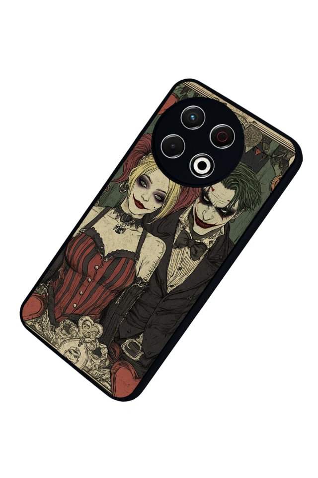 Tecno Spark 30 Pro Uyumlu Kalp Love Tasarımlı Glossy Premium Kılıf