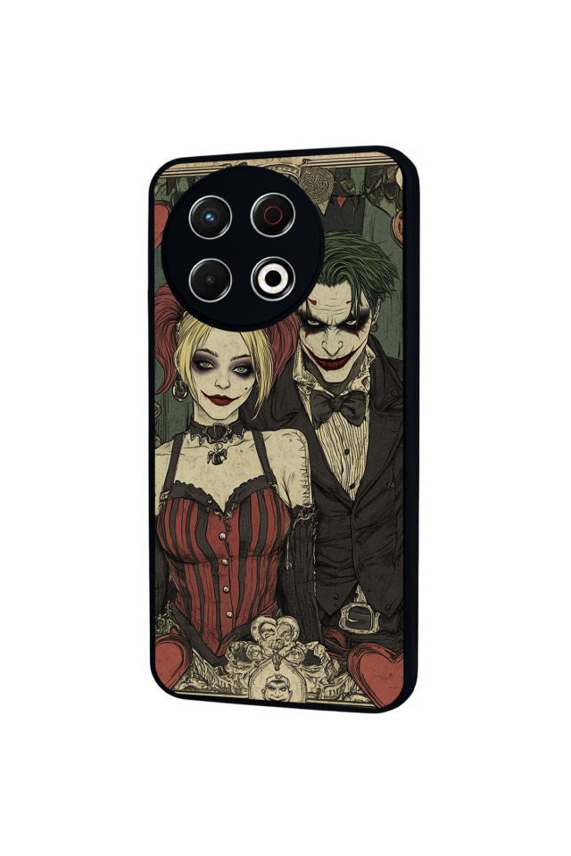 Tecno Spark 30 Pro Uyumlu Kalp Love Tasarımlı Glossy Premium Kılıf