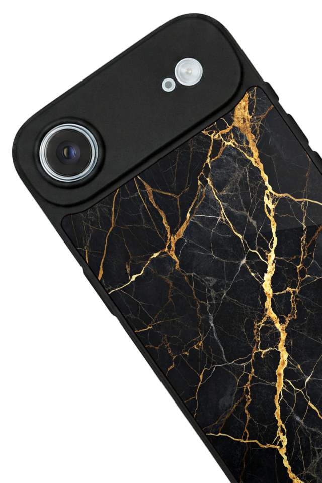 iPhone 17 Air Uyumlu Mermer Marble Tasarımlı Glossy Premium Kılıf