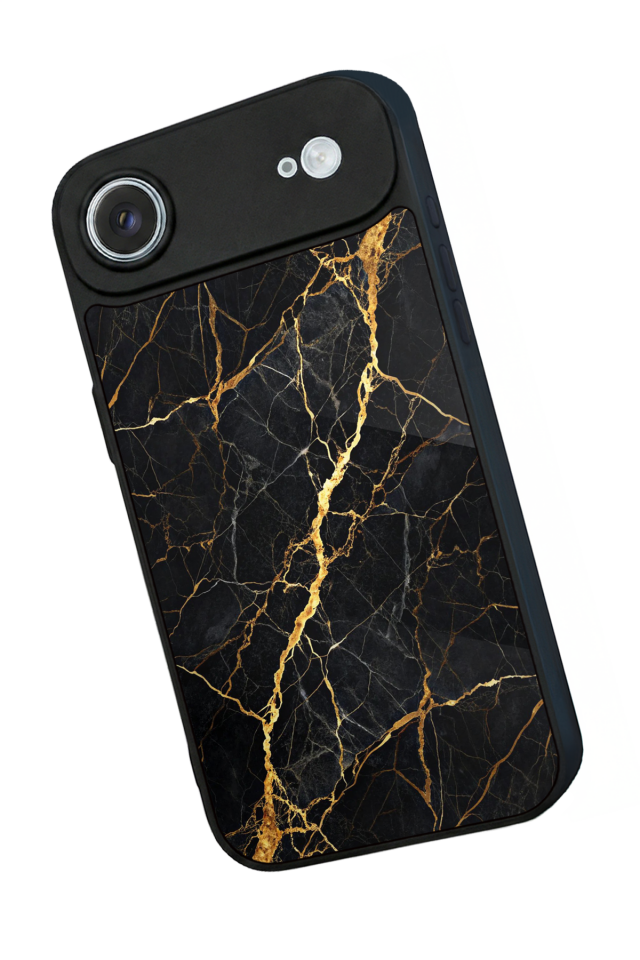 iPhone 17 Air Uyumlu Mermer Marble Tasarımlı Glossy Premium Kılıf