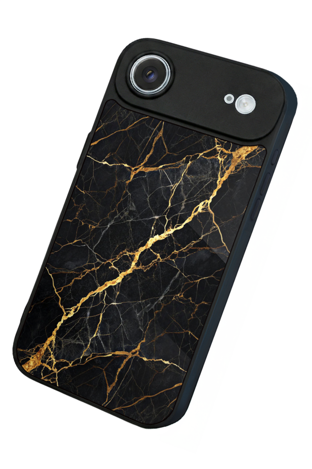 iPhone 17 Air Uyumlu Mermer Marble Tasarımlı Glossy Premium Kılıf