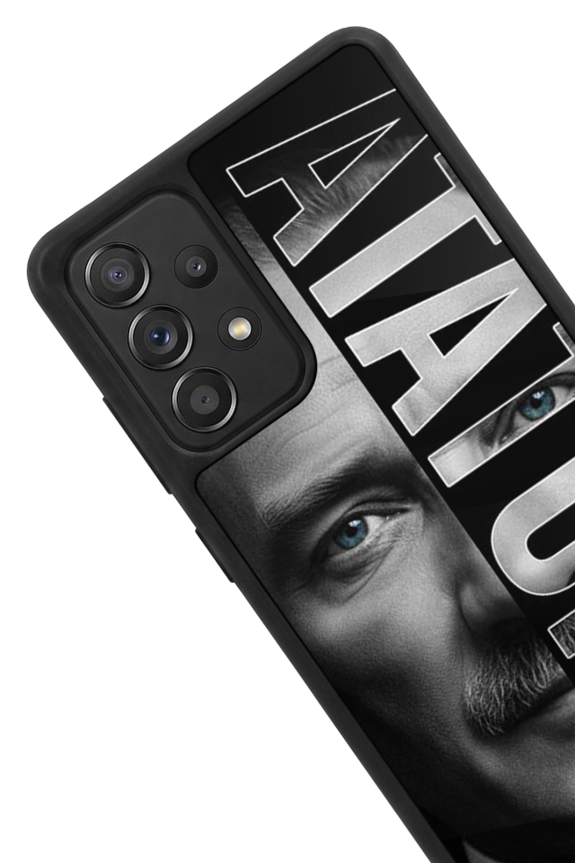 Samsung Galaxy A72 Uyumlu Mustafa Kemal Ataturk Tasarımlı Glossy Premium Kılıf