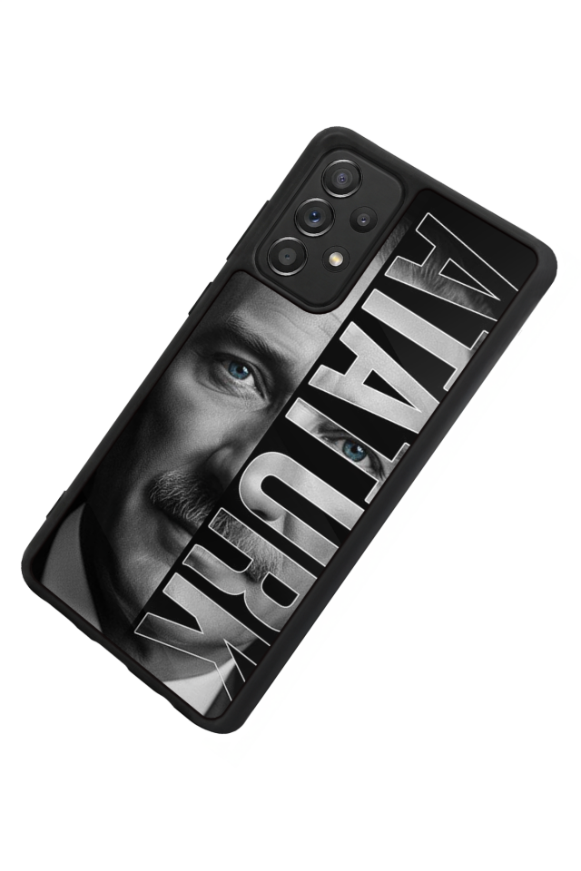 Samsung Galaxy A72 Uyumlu Mustafa Kemal Ataturk Tasarımlı Glossy Premium Kılıf