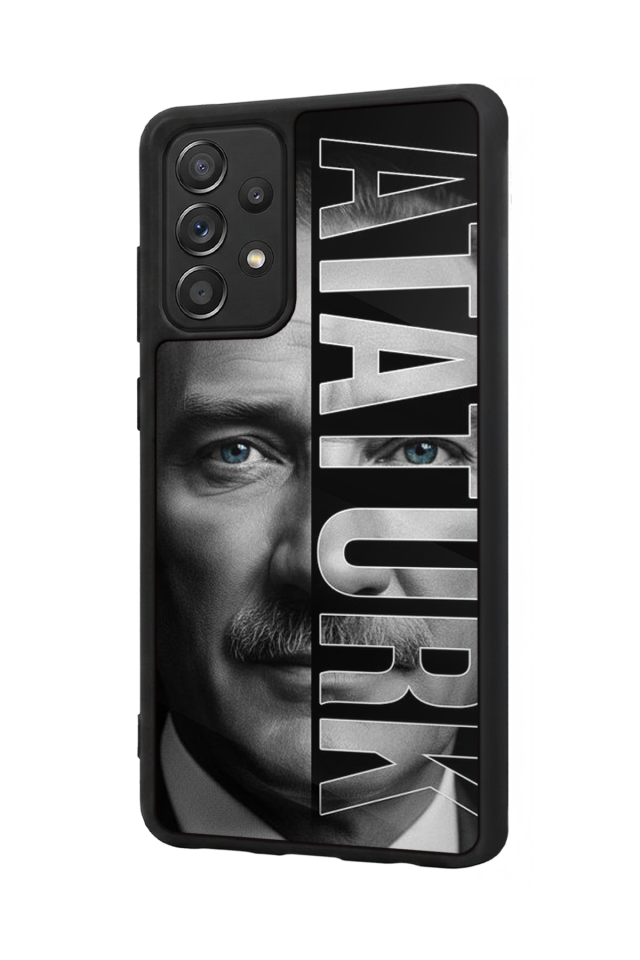 Samsung Galaxy A72 Uyumlu Mustafa Kemal Ataturk Tasarımlı Glossy Premium Kılıf