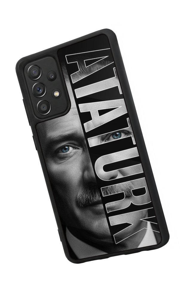 Samsung Galaxy A72 Uyumlu Mustafa Kemal Ataturk Tasarımlı Glossy Premium Kılıf