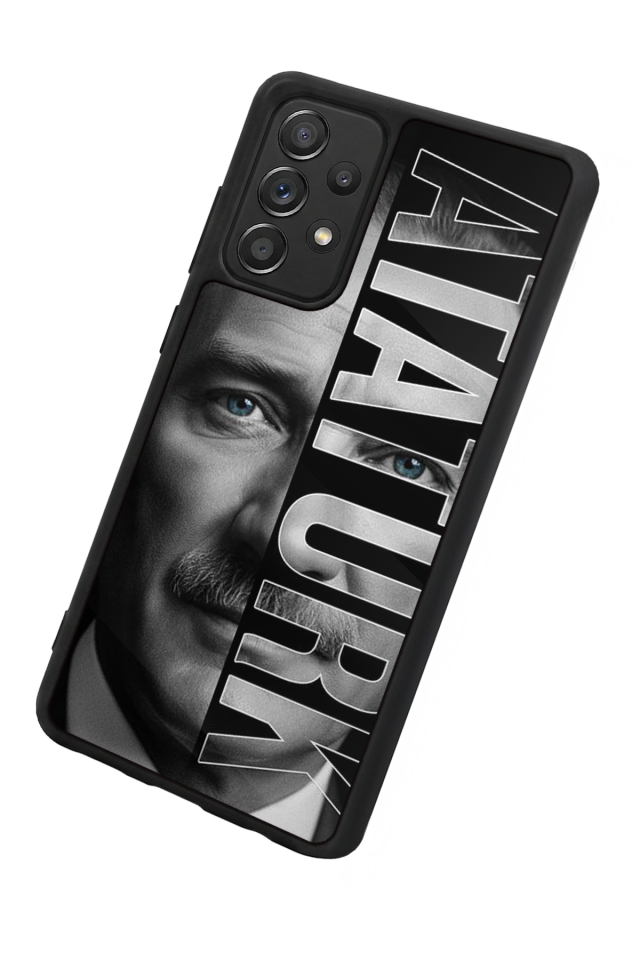 Samsung Galaxy A72 Uyumlu Mustafa Kemal Ataturk Tasarımlı Glossy Premium Kılıf