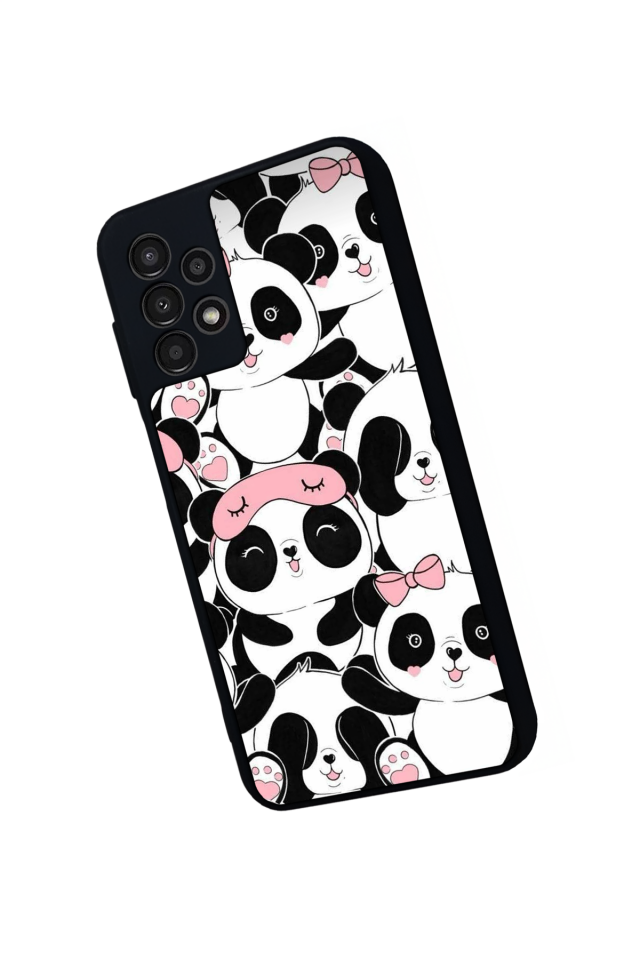 Samsung Galaxy A23 Uyumlu Panda Tasarımlı Glossy Premium Kılıf