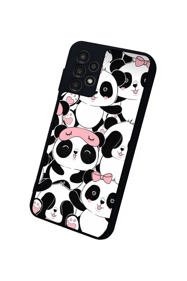 Samsung Galaxy A23 Uyumlu Panda Tasarımlı Glossy Premium Kılıf