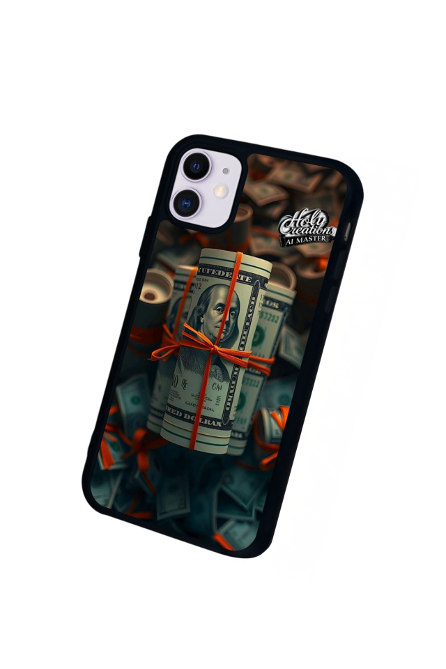 iPhone 11 Uyumlu Para Tasarımlı Glossy Premium Kılıf