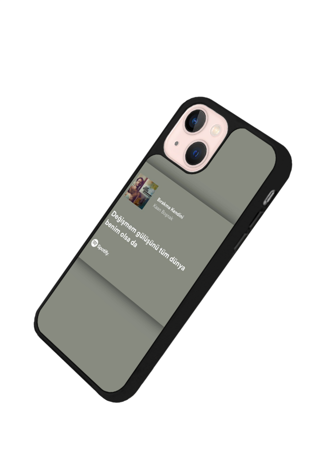 iPhone 15 Plus Uyumlu Sarki Sozleri Tasarımlı Glossy Premium Kılıf