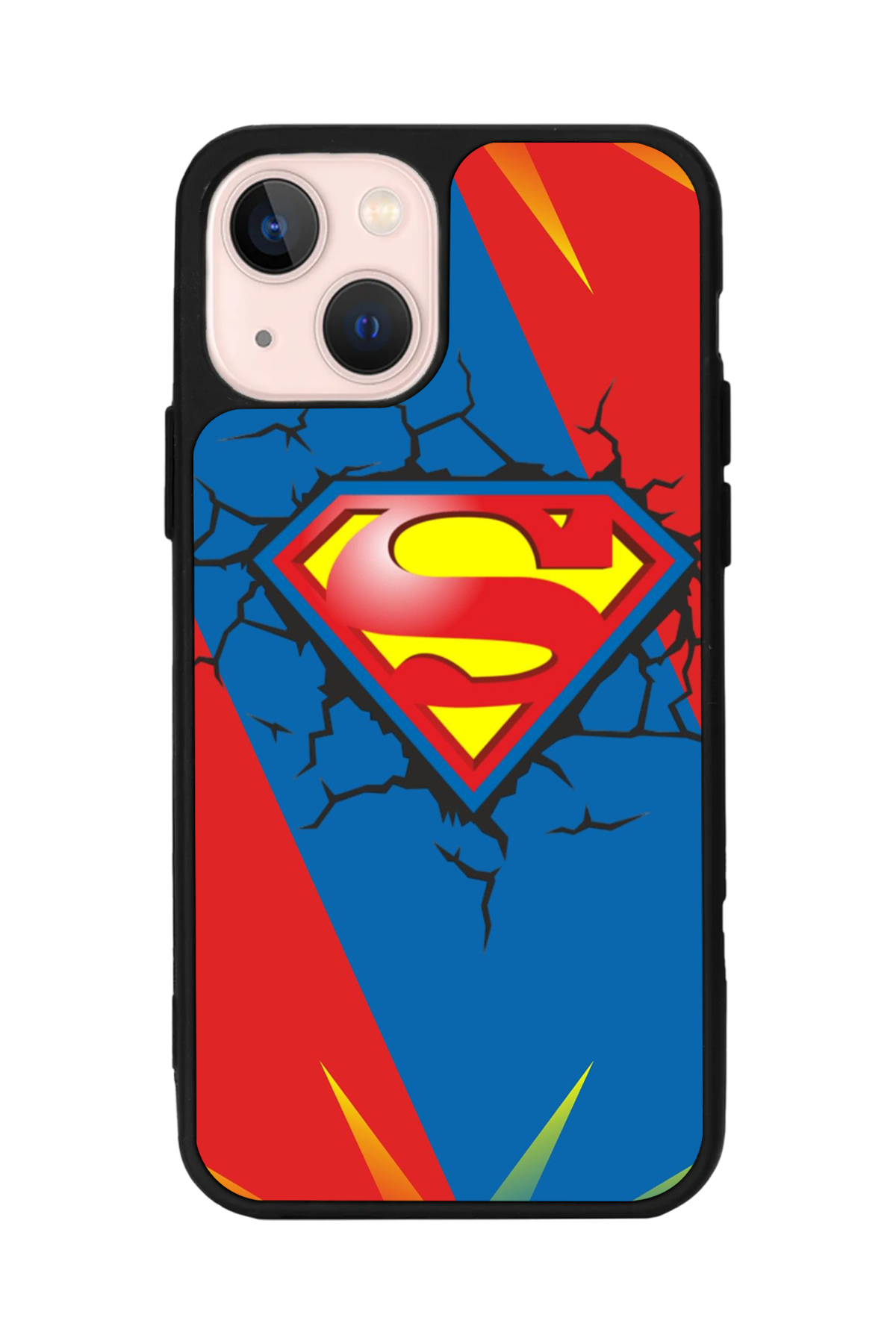 iPhone 13 Mini Uyumlu Superman Tasarımlı Glossy Premium Kılıf