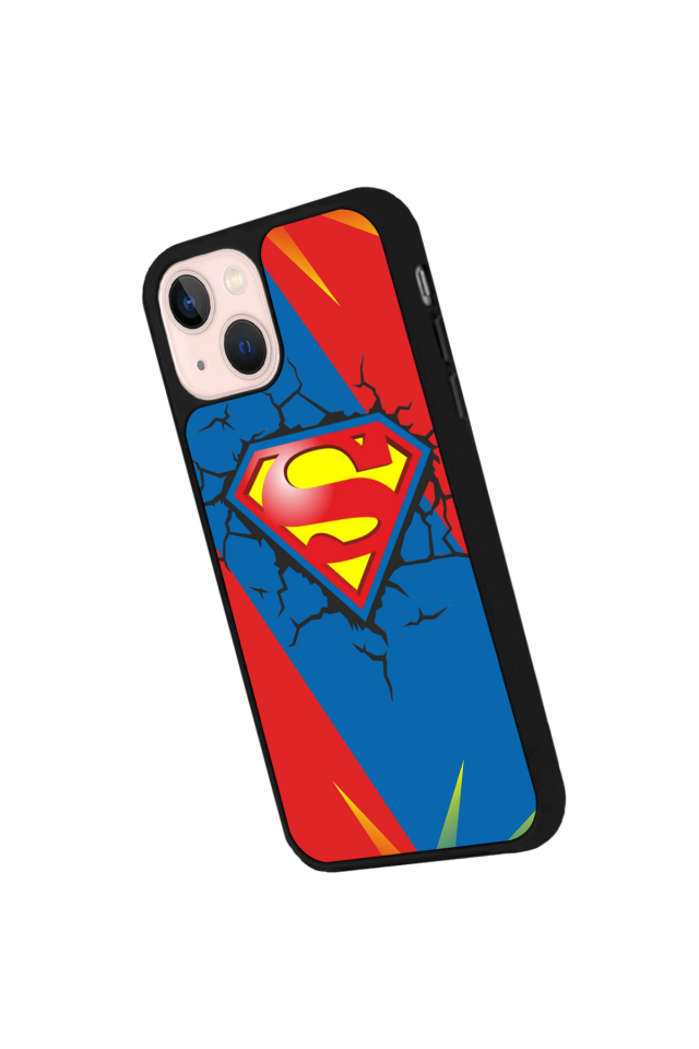 iPhone 13 Mini Uyumlu Superman Tasarımlı Glossy Premium Kılıf