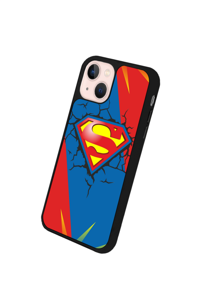 iPhone 13 Mini Uyumlu Superman Tasarımlı Glossy Premium Kılıf