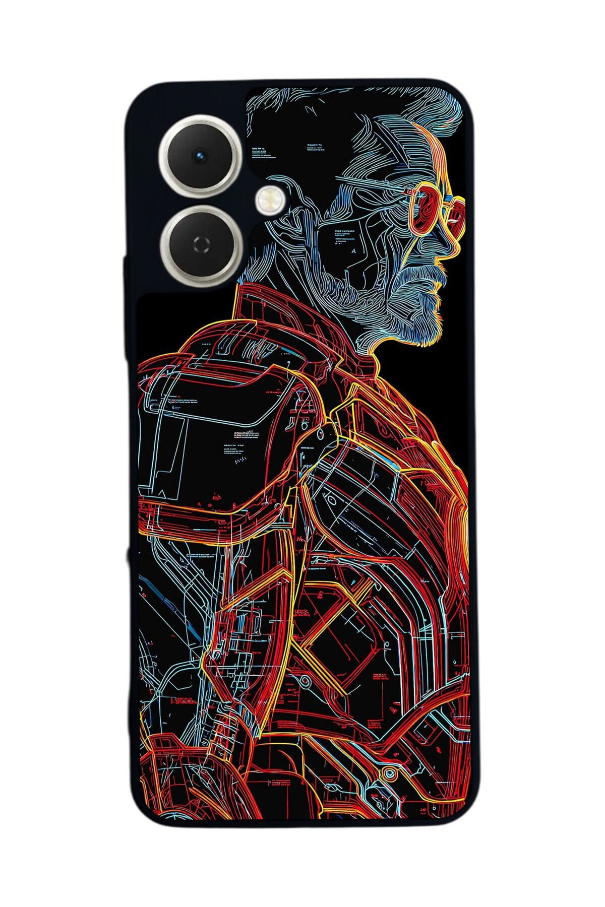 Tecno Spark GO 2 Uyumlu Iron Man ( Demir Adam ) Tasarımlı Glossy Premium Kılıf