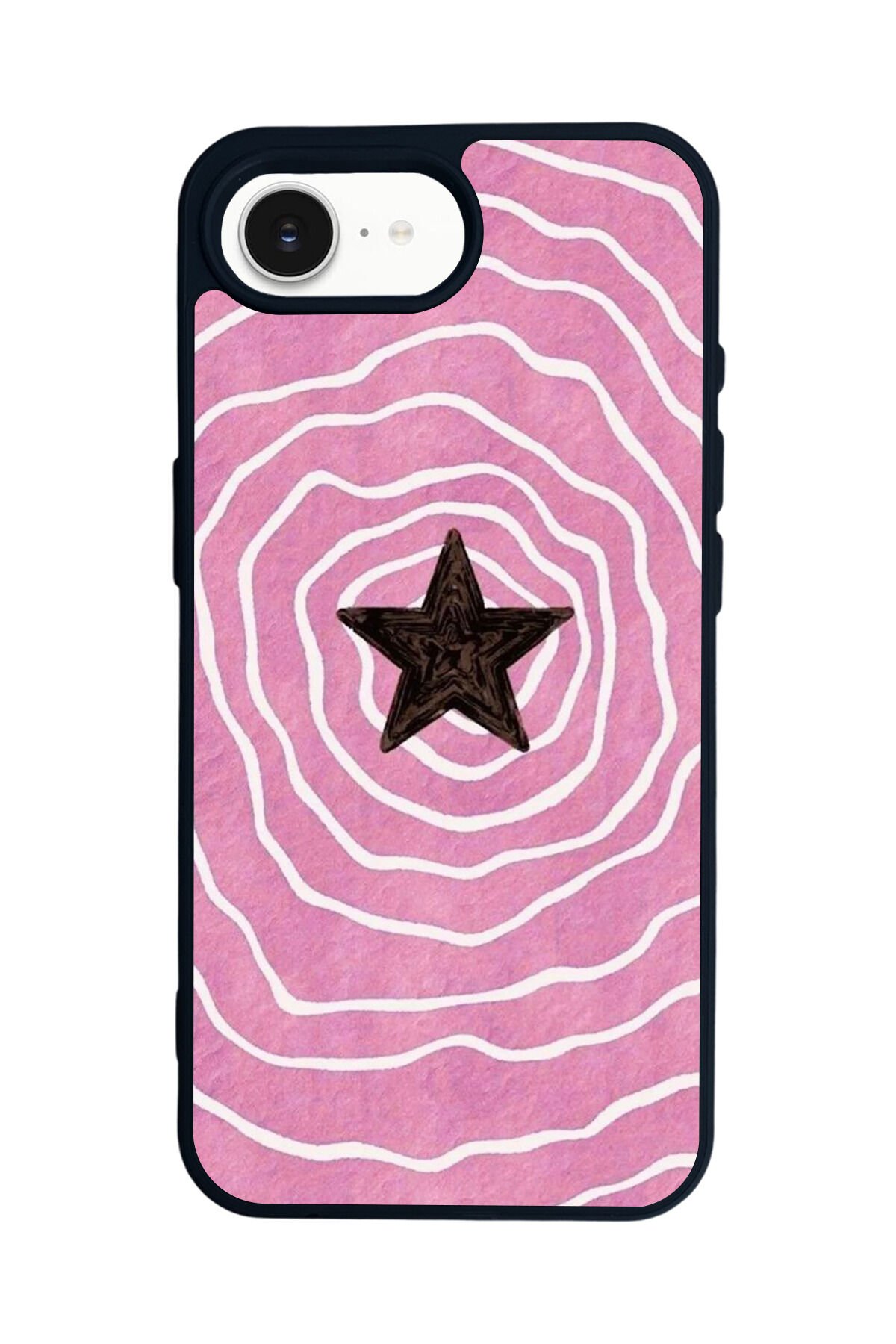 iPhone 16E Uyumlu Retro Yildizlar Tasarımlı Glossy Premium Kılıf