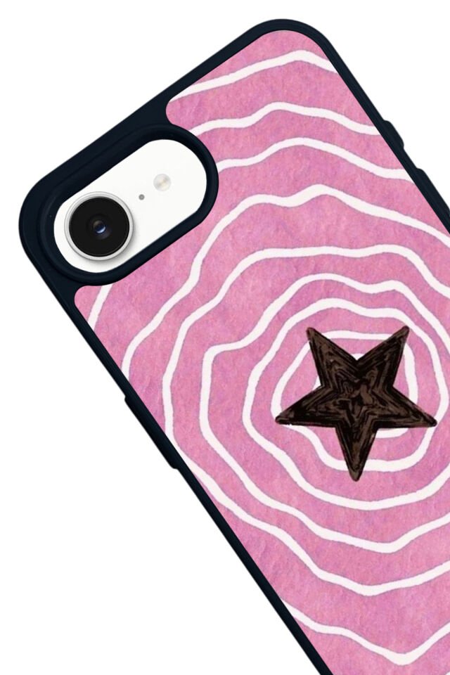 iPhone 16E Uyumlu Retro Yildizlar Tasarımlı Glossy Premium Kılıf