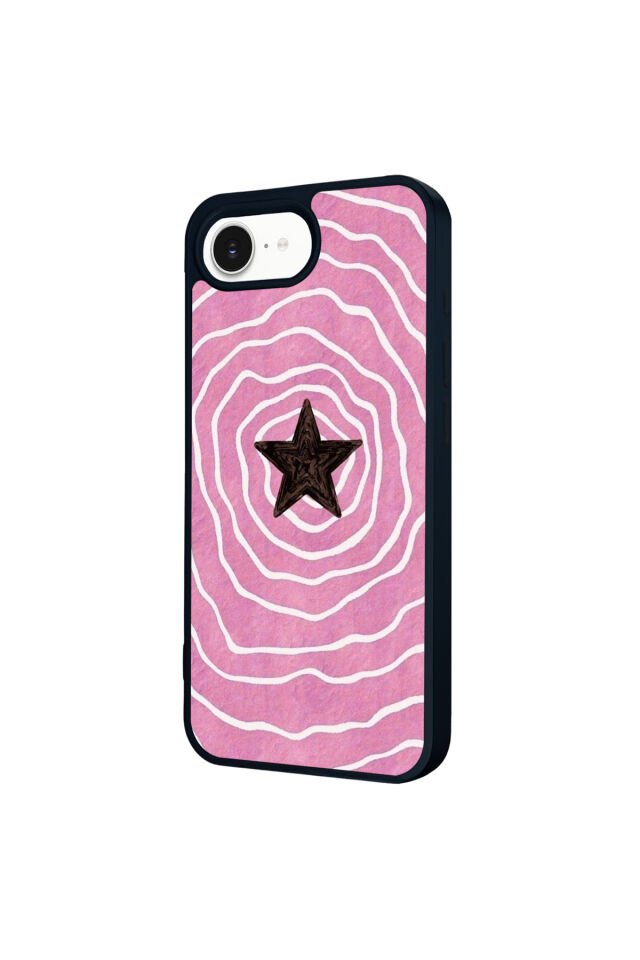 iPhone 16E Uyumlu Retro Yildizlar Tasarımlı Glossy Premium Kılıf