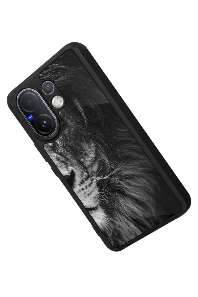 Vivo V60 Uyumlu Aslan Tasarımlı Glossy Premium Kılıf