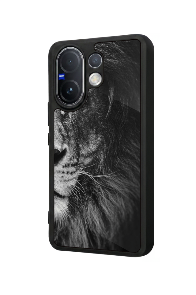 Vivo V60 Uyumlu Aslan Tasarımlı Glossy Premium Kılıf