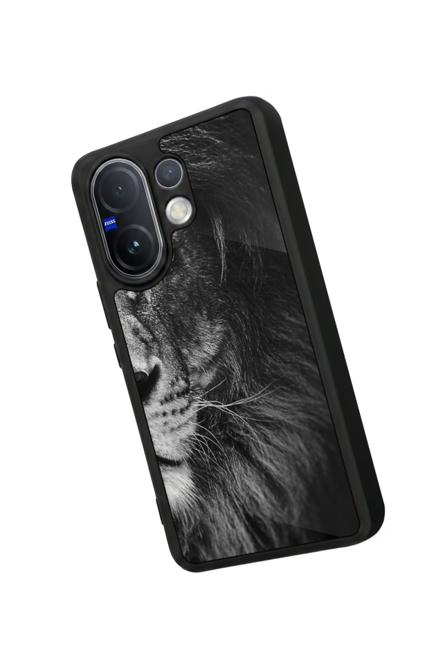 Vivo V60 Uyumlu Aslan Tasarımlı Glossy Premium Kılıf