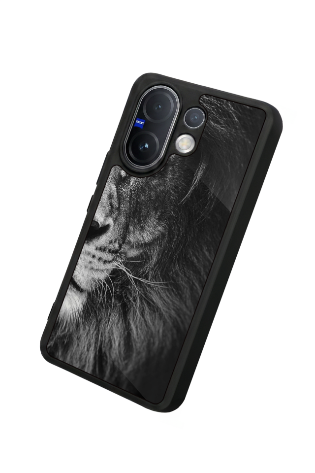 Vivo V60 Uyumlu Aslan Tasarımlı Glossy Premium Kılıf